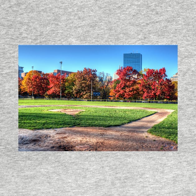 Boston MA Boston Common Baseball Field Baseball season is over by WayneOxfordPh